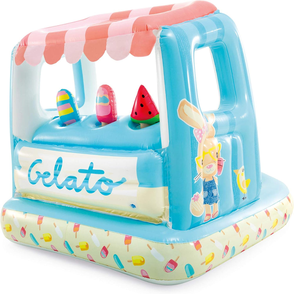Intex Ice Cream Stand Inflatable Playhouse and Pool, for Ages 2-6, Multi, Mod...