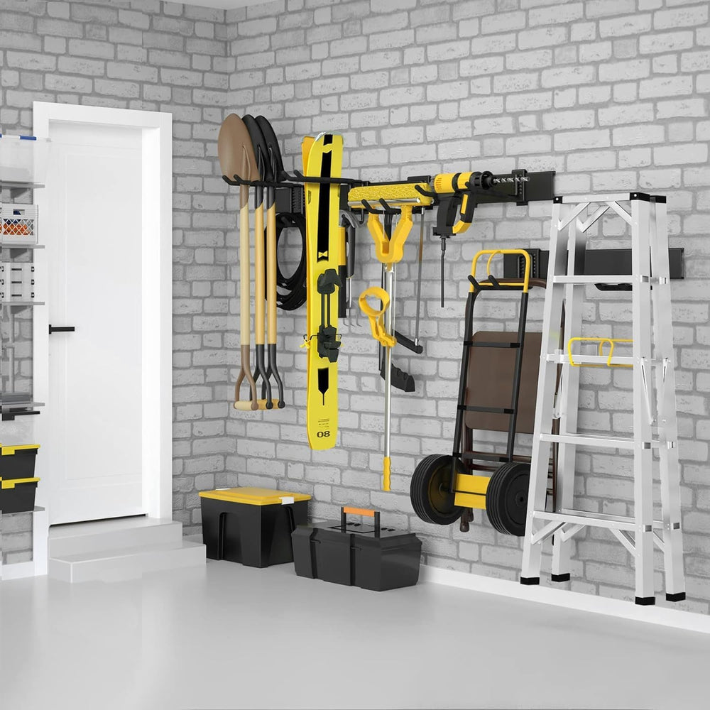 64 Inches Garage Storage, UUP Garage Organization Wall Mount Garden Tool Orga...