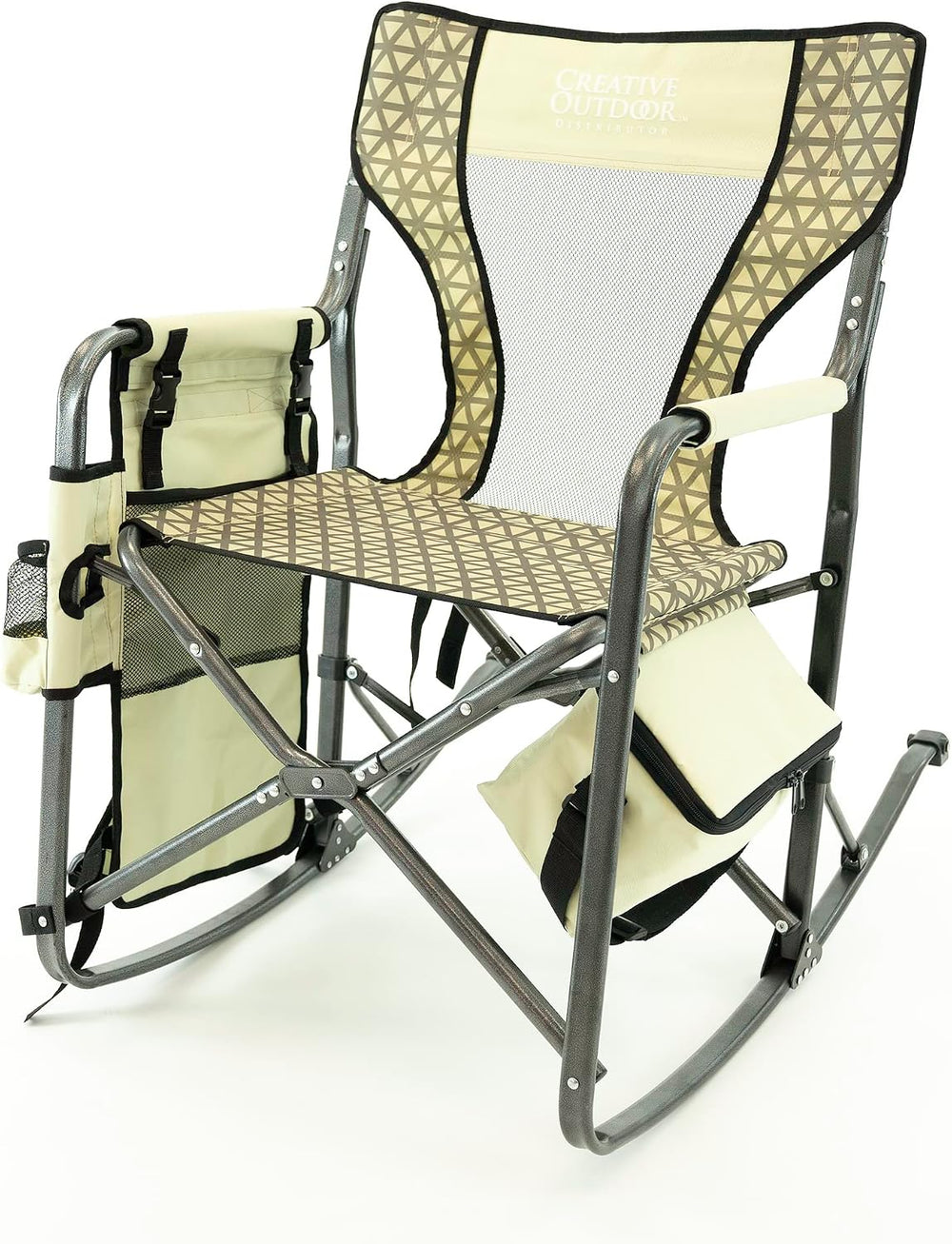 Creative Outdoor Collapsible Folding Rocking Director Chair | Camping Picnic ...