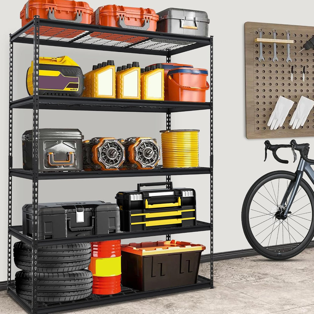 GarveeTech Heavy Duty Garage Shelving Unit, 60 in L x 24 in W x 78 in H Adjus...