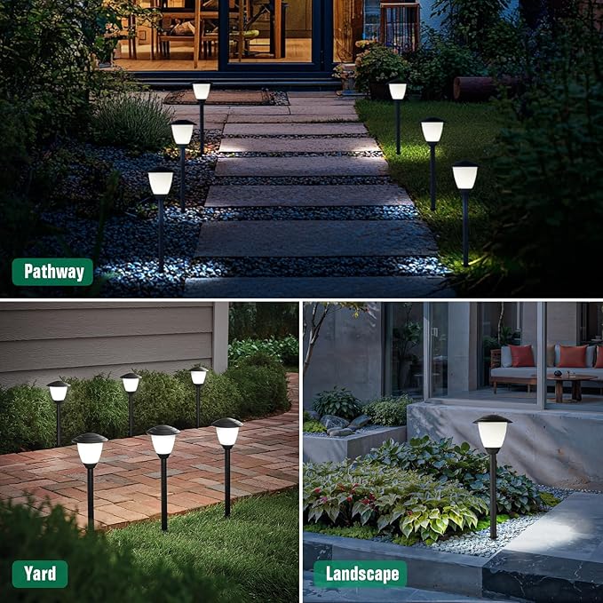 Low Voltage Pathway Lights LED Landscape Lights, 1.7W 12V, 3000K Warm White, ...