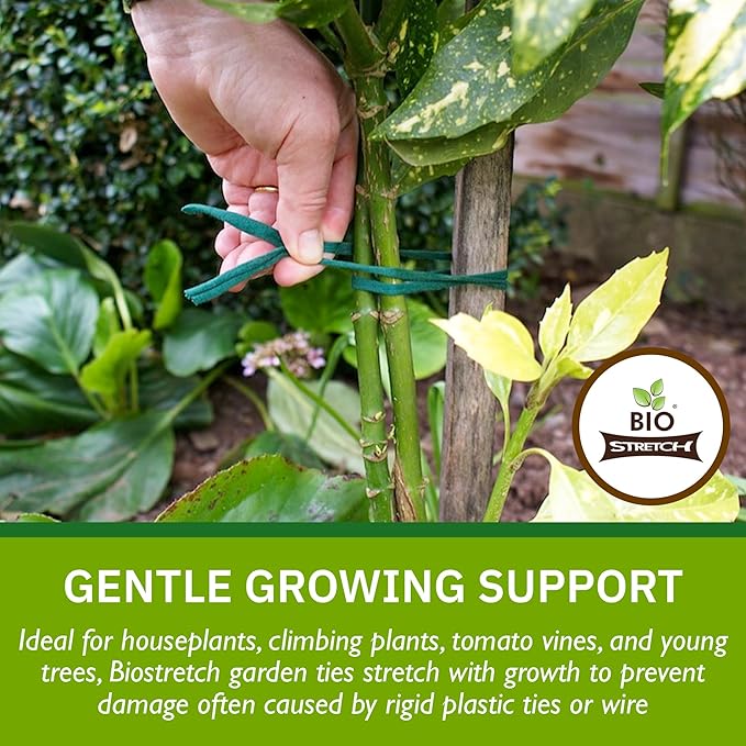 Soft Garden Plant Ties for Indoor & Outdoor Plants - Strong & Stretch...