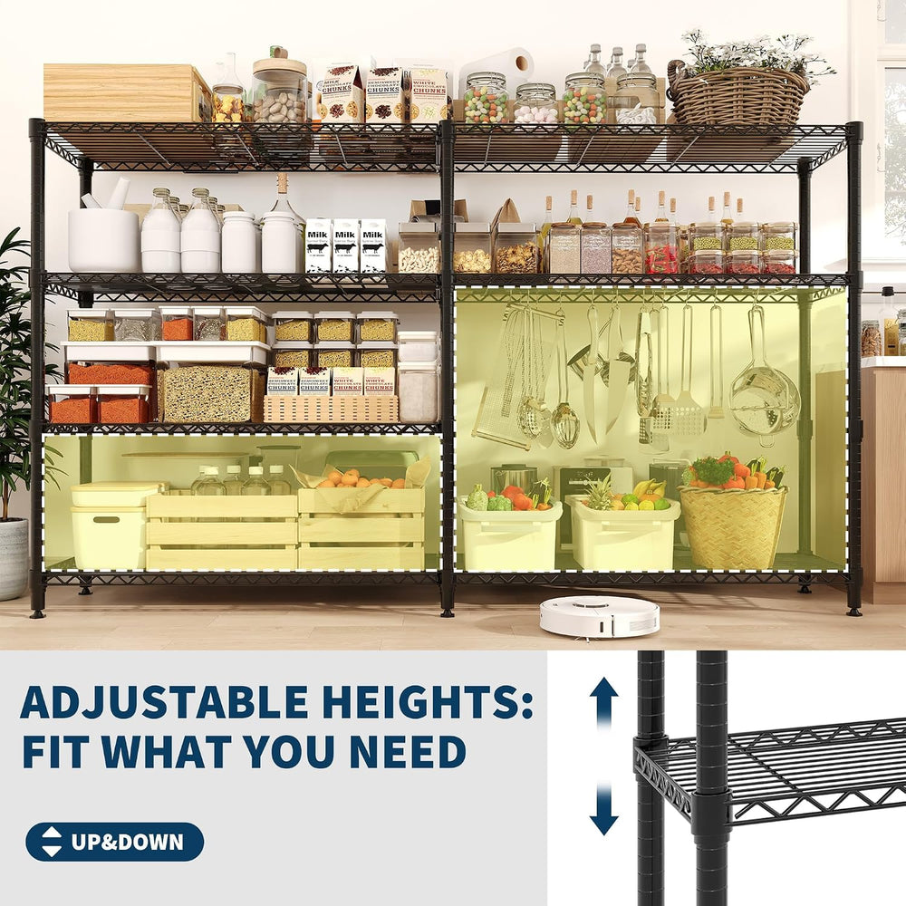 Takywep 60" w Wire Shelving 1060LBS Heavy Duty Metal Rack