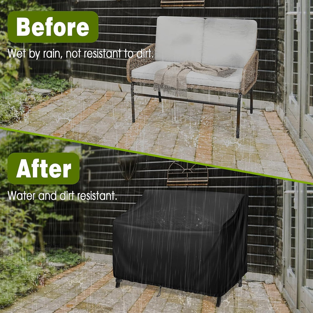 Kingling Outdoor Bench Covers Waterproof 48" W x 29" D x 36" H