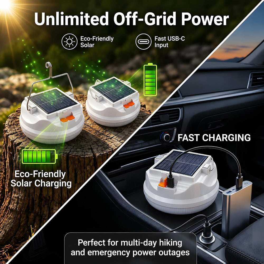 Solar Lantern Rechargeable for Camping,Power Outages & Emergencies