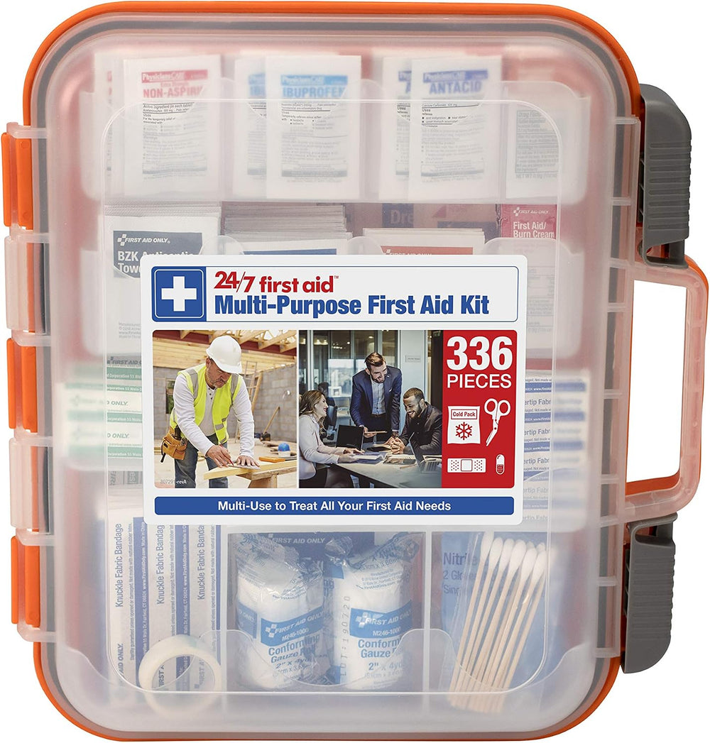 24/7 First Aid OSHA Compliant First aid Kit, All-Purpose 100-Person Emergency...
