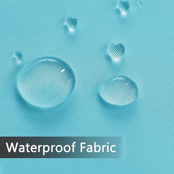 SpaceDresser Waterproof Outdoor Sheer Curtains for Patio - 2 Panels Rod Pocke...