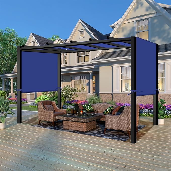 Universal Waterproof Pergola Canopy Shade Cover Replacement - 17'x6.8'...