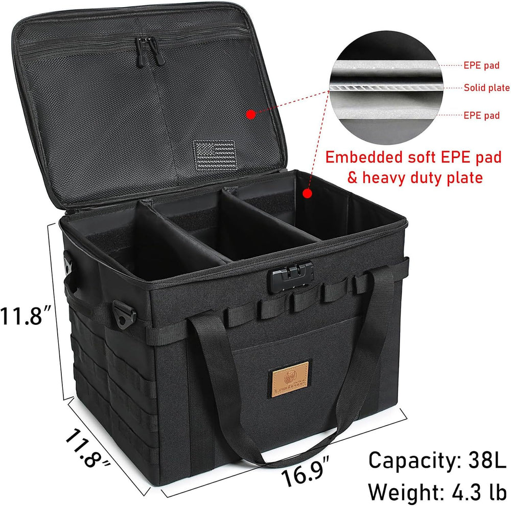 Tactical Camping Storage Bag Utility Tote Bag Camp Kitchen & Trunk Organi...