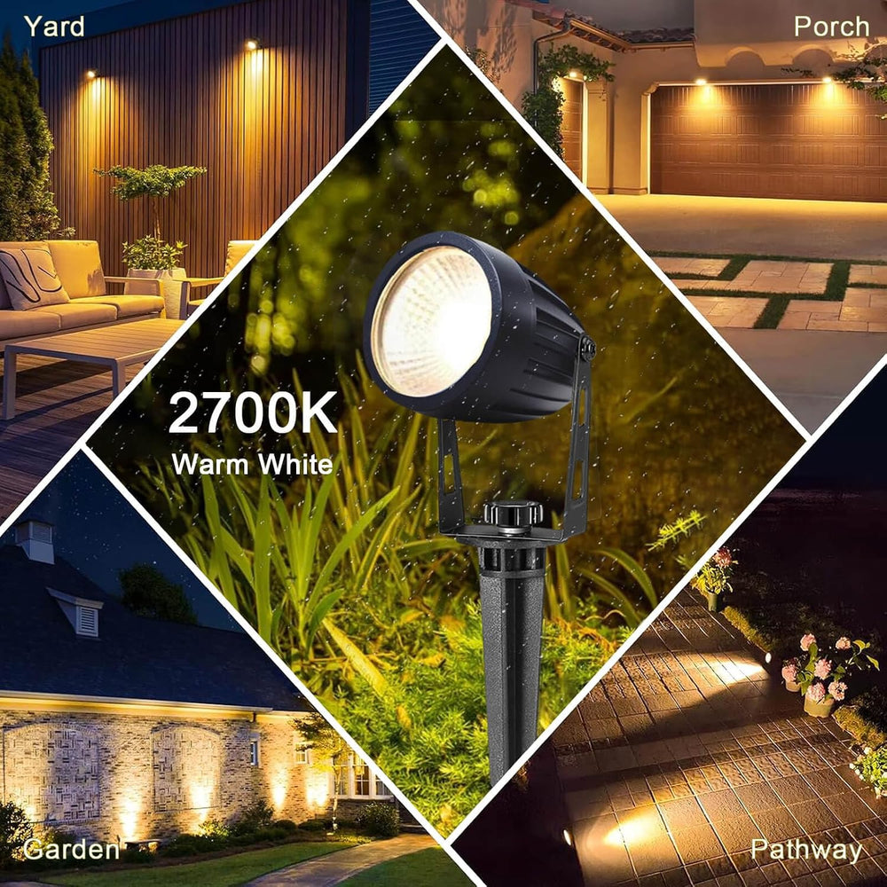 Low Voltage Landscape Lighting 6 Pack, 12V LED Outdoor Landscape Spotlights O...