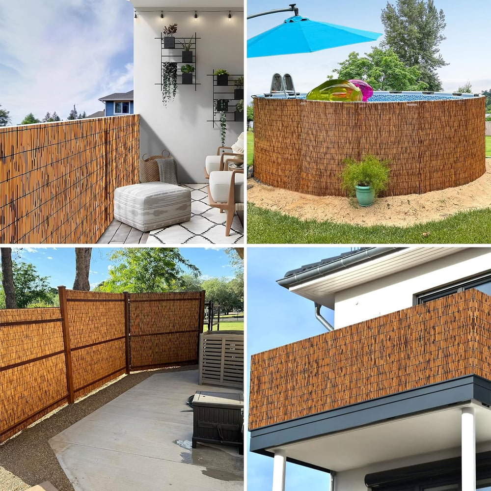 Reed Fence - Bamboo Fencing roll 3 feet high Outdoor Bamboo Privacy Screen fo...