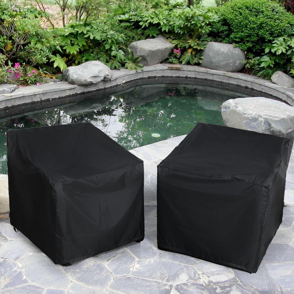 Patio Chair Covers 2 Pack, Outdoor Chair Covers Waterproof 600D Heavy Duty, A...