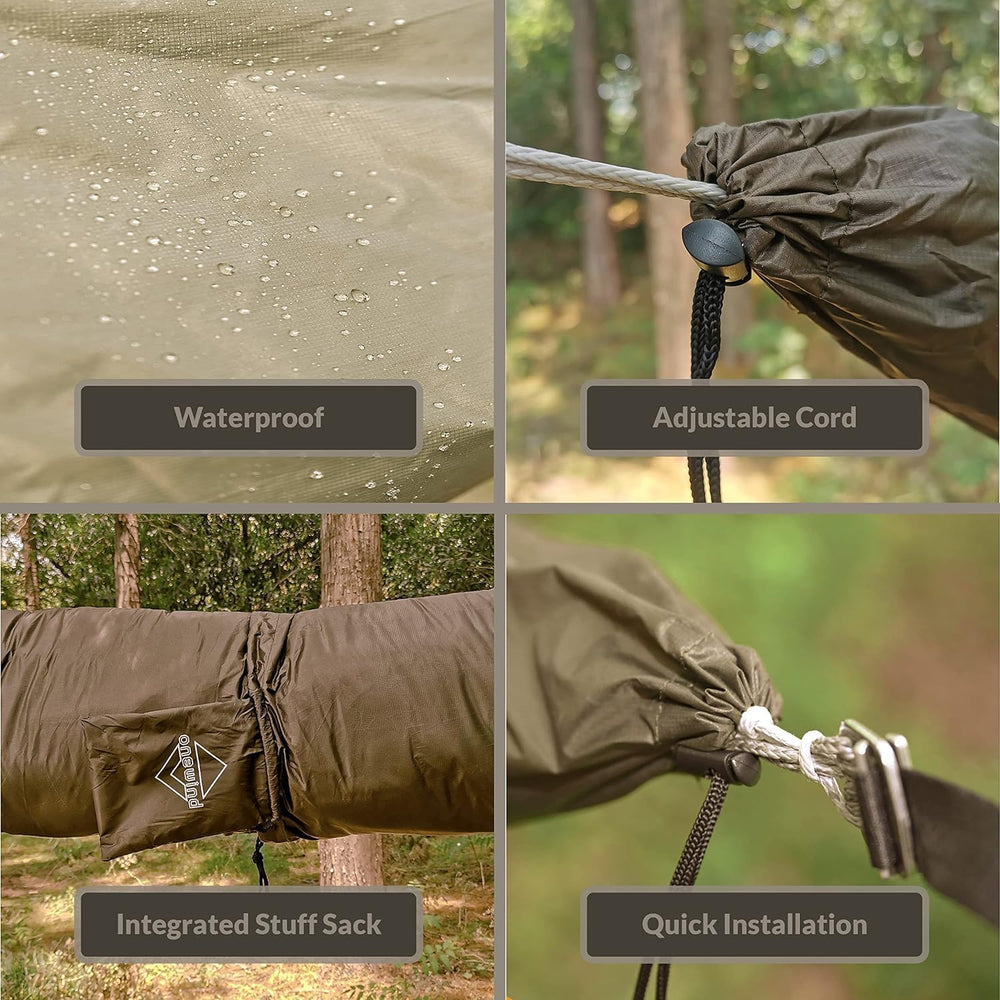 Onewind Hammock Sleeve 12ft, Nylon Hammock Snakeskin | Lightweight Waterproof...