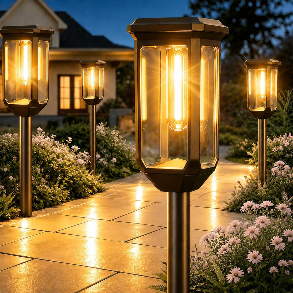Tenmiro Solar Pathway Lights Outdoor 8 Pack, Bright Solar Garden Lights | IP6...