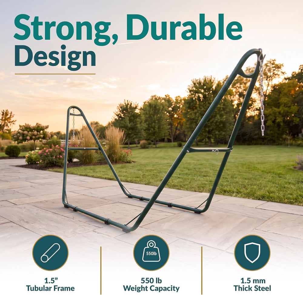 Sunnydaze Universal Heavy-Duty Hammock Stand for Outside, Chains Included
