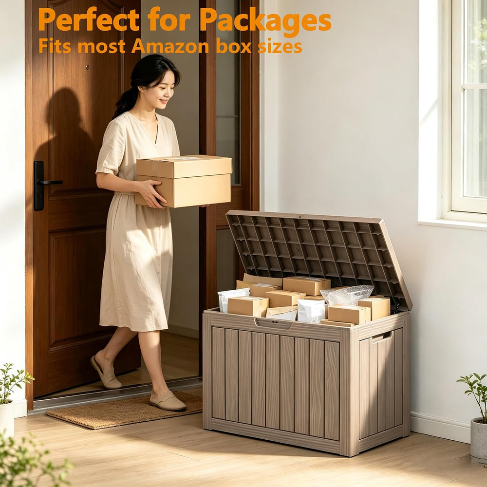 ROJIK Waterproof Deck Box Durable Outdoor Storage Box