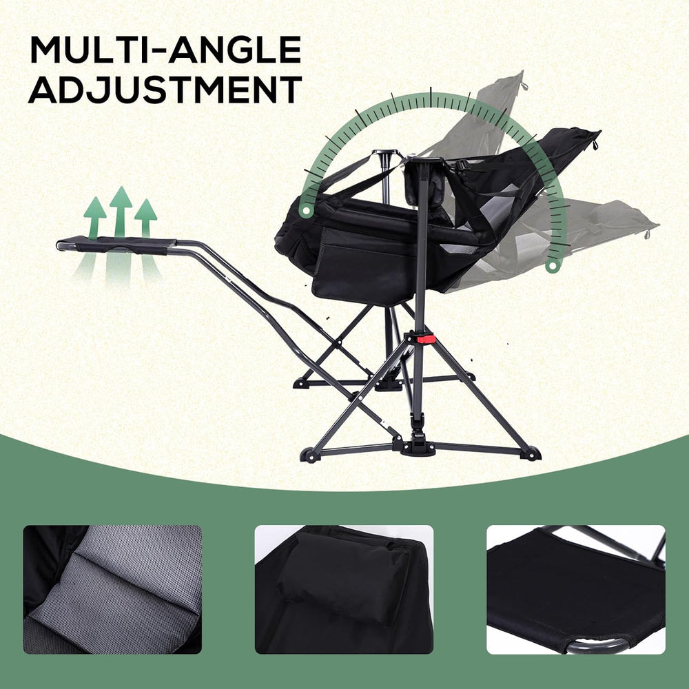 Hammock Chair with Footrest, Hammock Chair, Rocker Camping Chair, Swinging Ch...