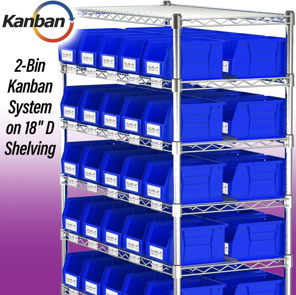 Akro-Mils 30237 AkroBins Plastic Storage Bins, 9"x6"x5", Blue,...