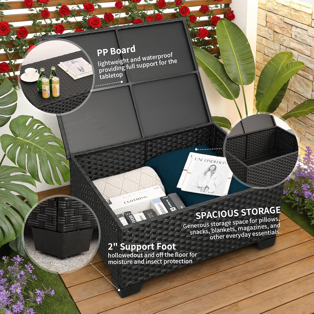 Rattaner Patio Furniture Set 5 Pieces Outdoor Furniture Sets Patio Couch Outd...