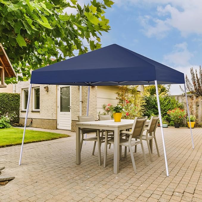 Canopy Tent, 10X10 FT Pop Up Canopy Outdoor Instant Tent Slant Legs with Carr...