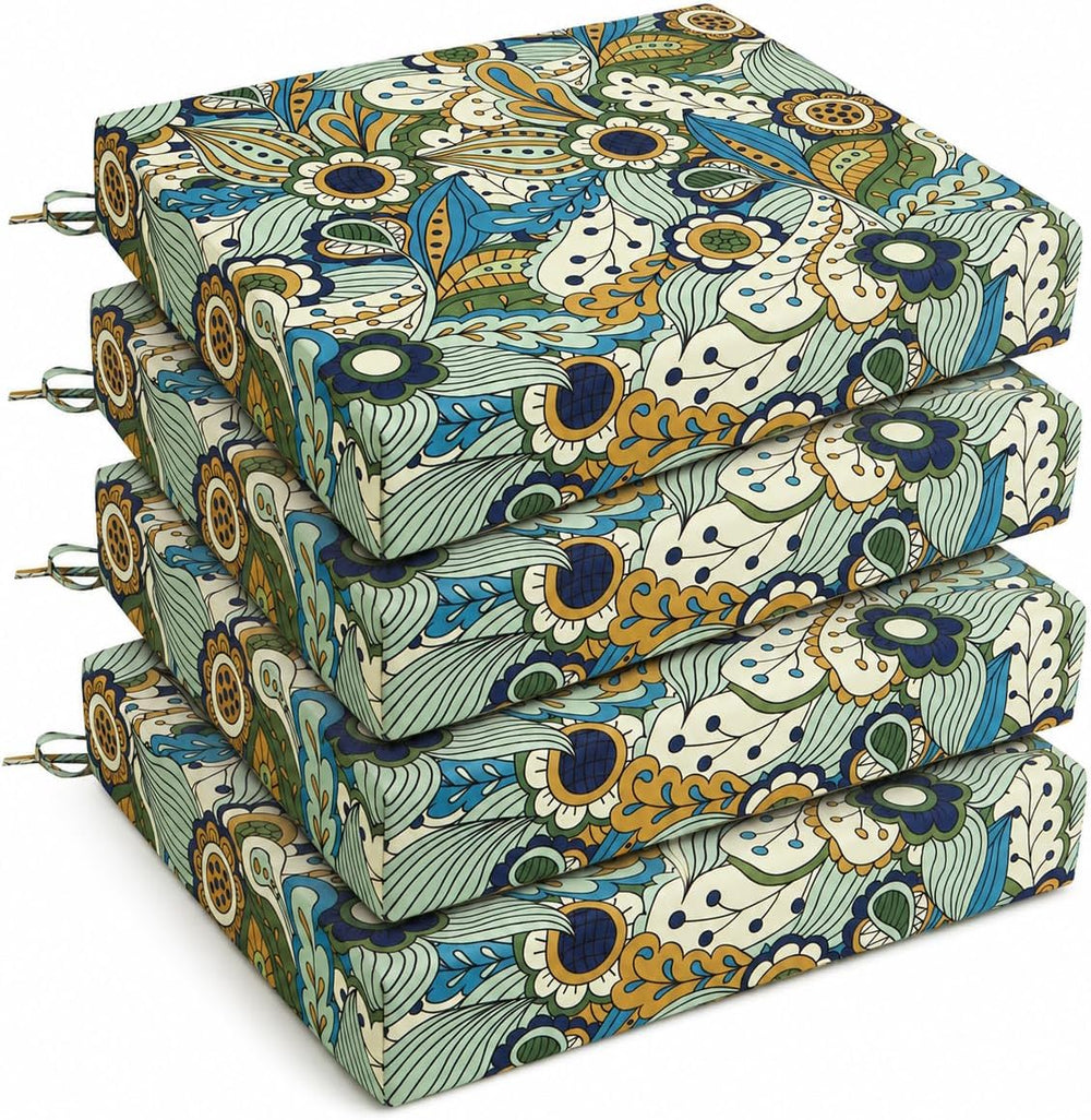 Outdoor Chair Cushions, Set of 4, 24"*24"*4", Water Resistant,...