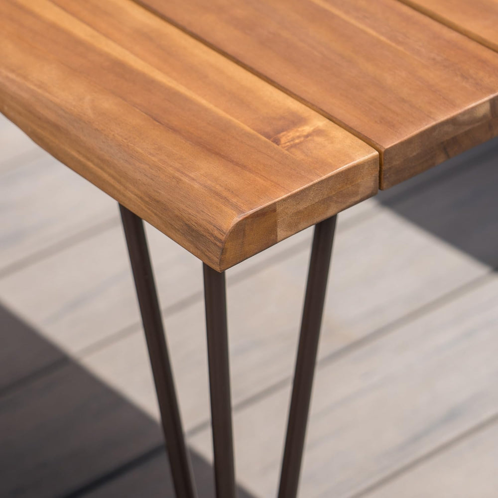 Christopher Knight Home Zion Outdoor Industrial Acacia Wood Coffee Table with...