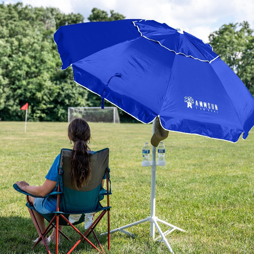 AMMSUN Shade Umbrella, Premium Portable Umbrella with Stand, 6.5ft Lightweigh...