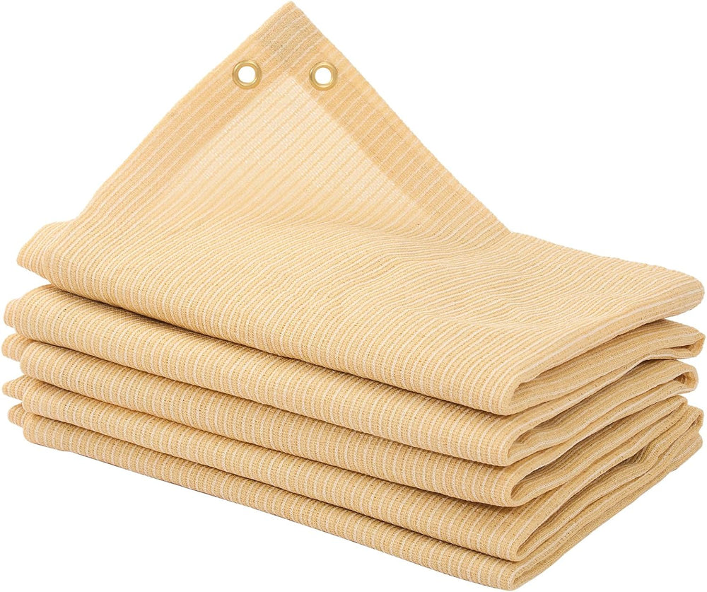 JUNFLYING 90% Shade Cloth 12x20ft, Patio Pergola Sun Cover with Grommets