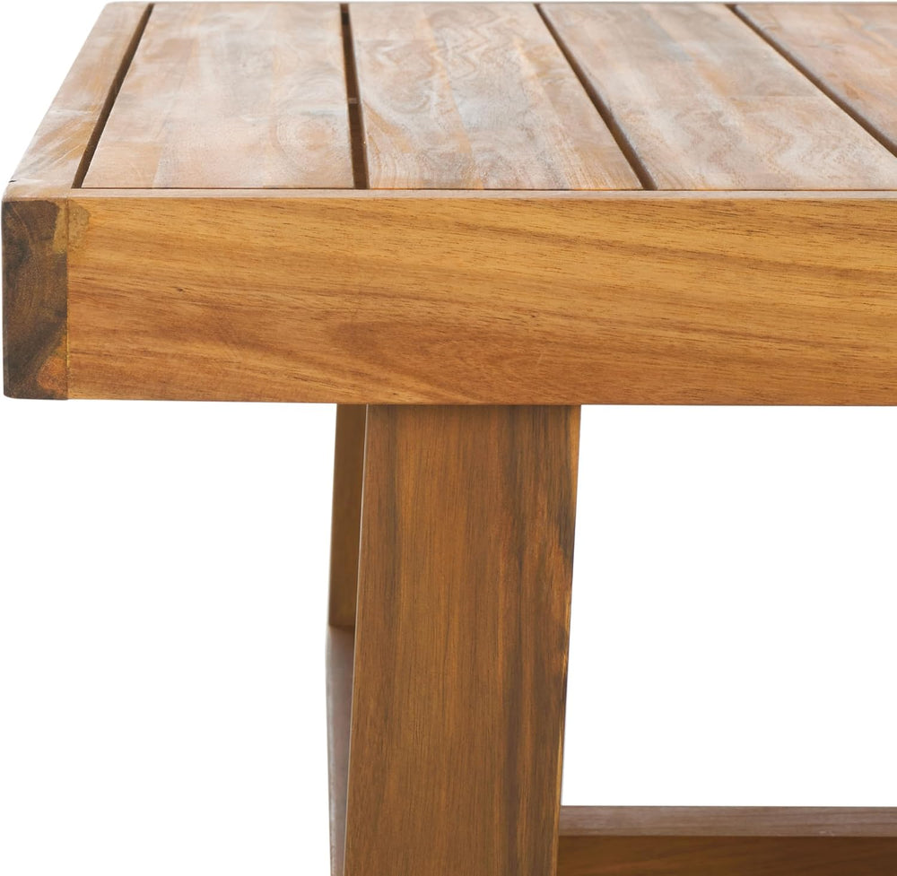 SAFAVIEH Outdoor Duncan Wood Coffee Table, 50" Natural PAT7331A