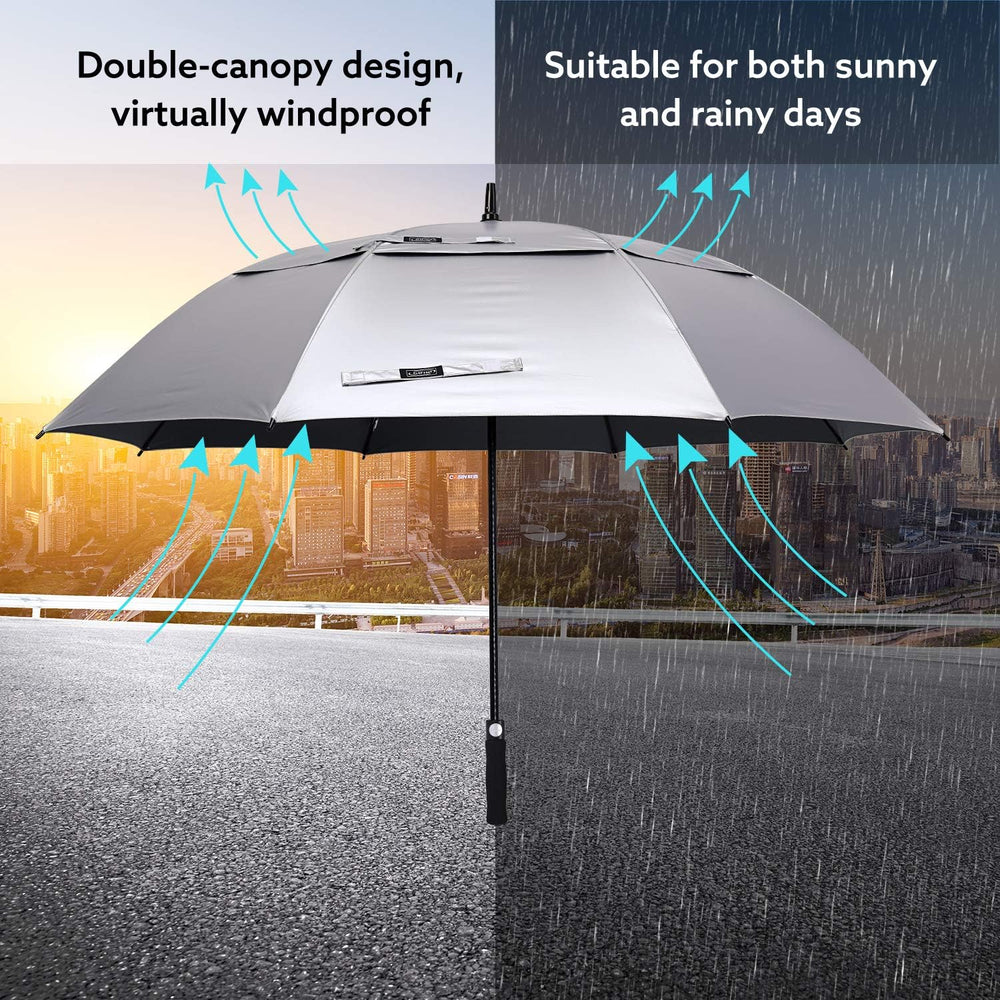 G4Free 47/54/62/68 Inch UV Protection Golf Umbrella Oversized Sun Umbrella