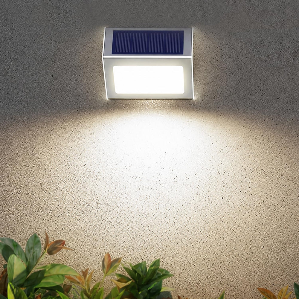JSOT Solar Deck Lights Perfect for Fence, Step, Stair Decor-Cool White-12P