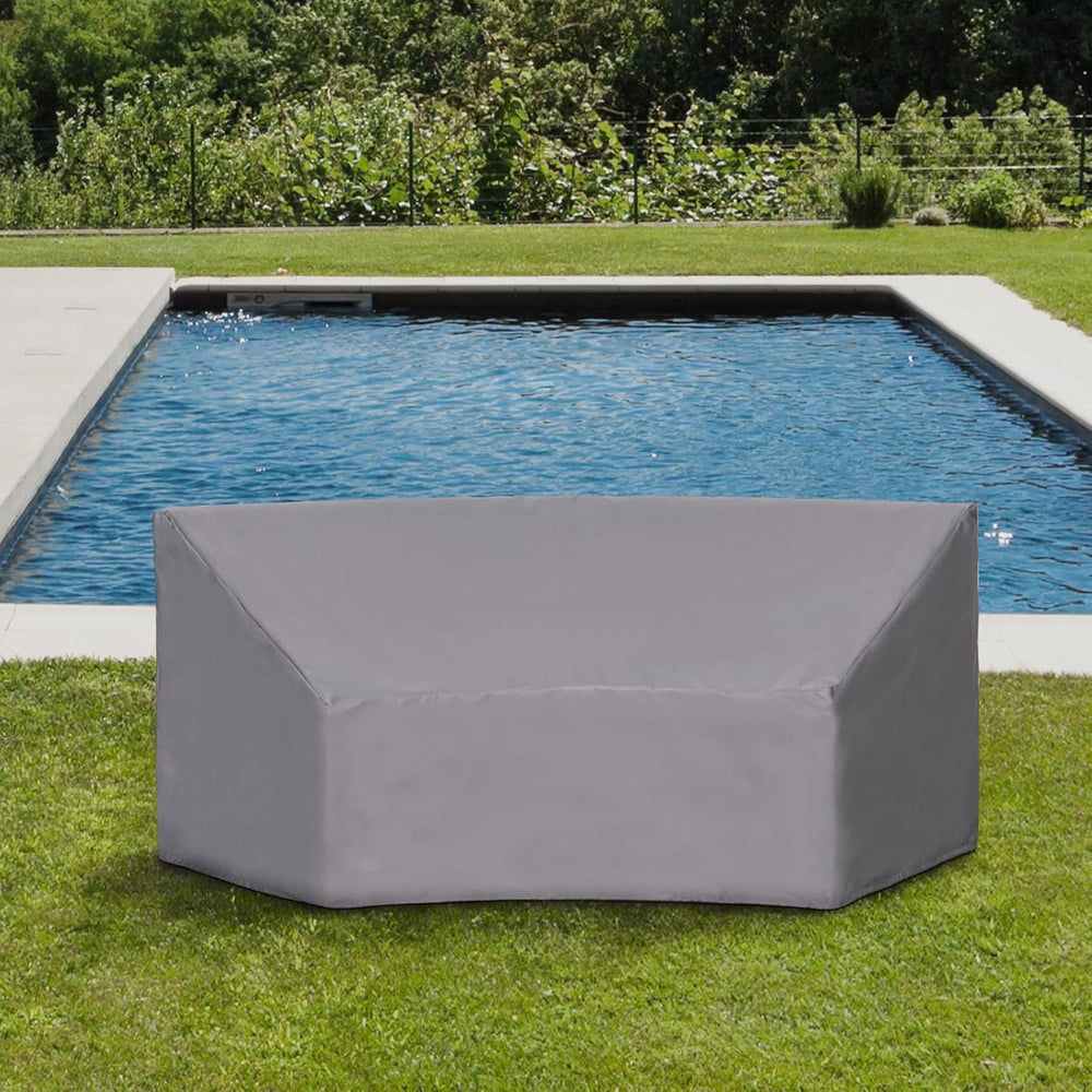 Half Moon Patio Furniture Cover, Waterproof Curved Sofa Cover