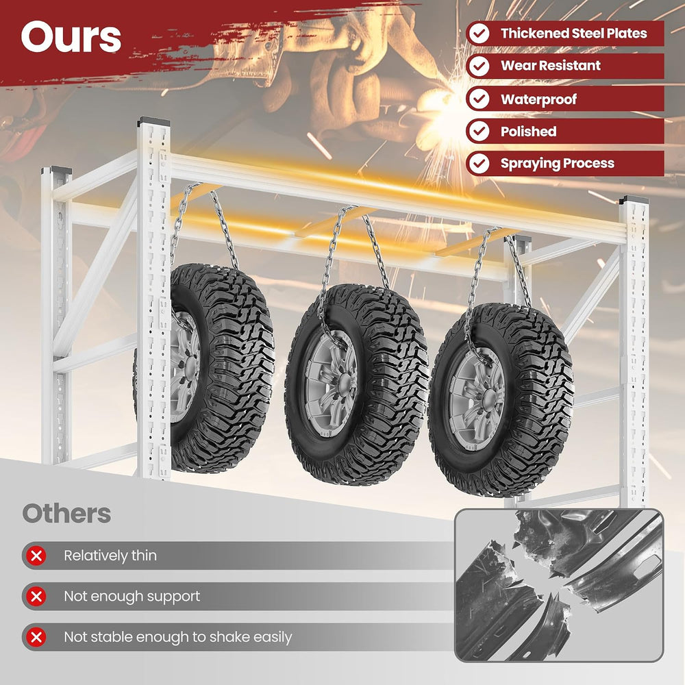 60" Wide Storage Shelves, 5000LBS Garage Shelving Heavy Duty, Standing S...