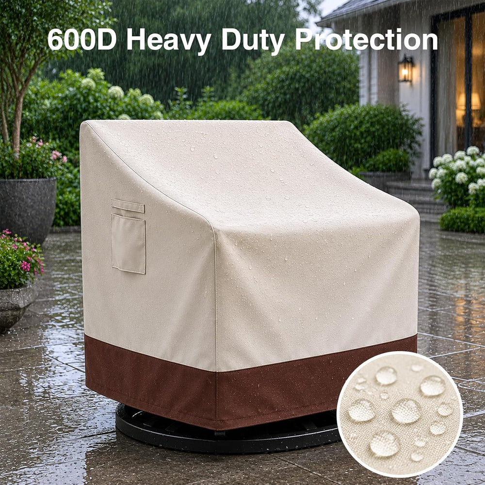 Heavy Duty Outdoor Chair Covers Waterproof-2 Pack Patio Chair Covers for Ourd...