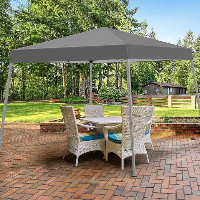 Canopy Tent, 10X10 FT Pop Up Canopy Outdoor Instant Tent Slant Legs with Carr...