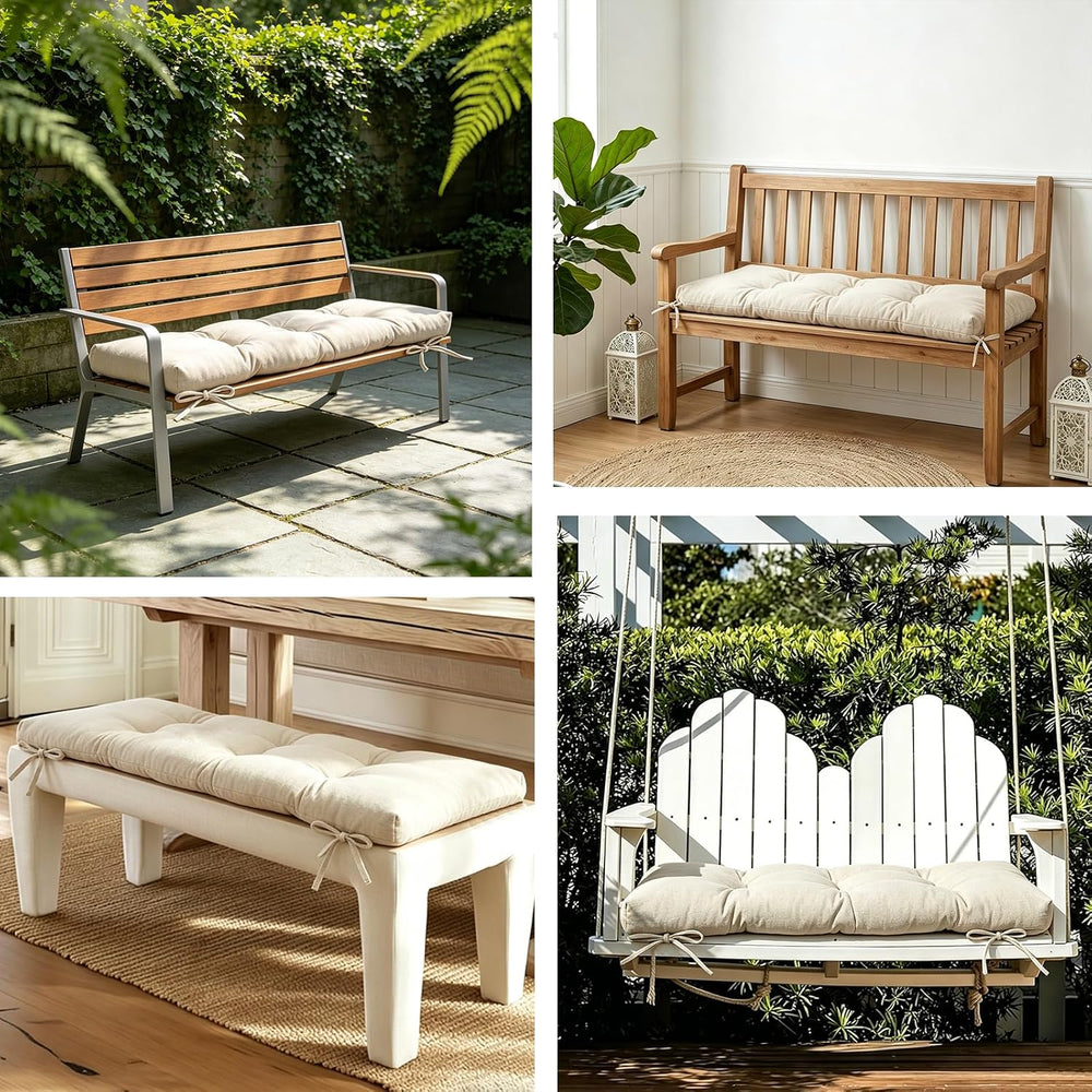 Outdoor Bench Cushion,Dining Bench Cushion 40"x16"x4"inch,Pati...