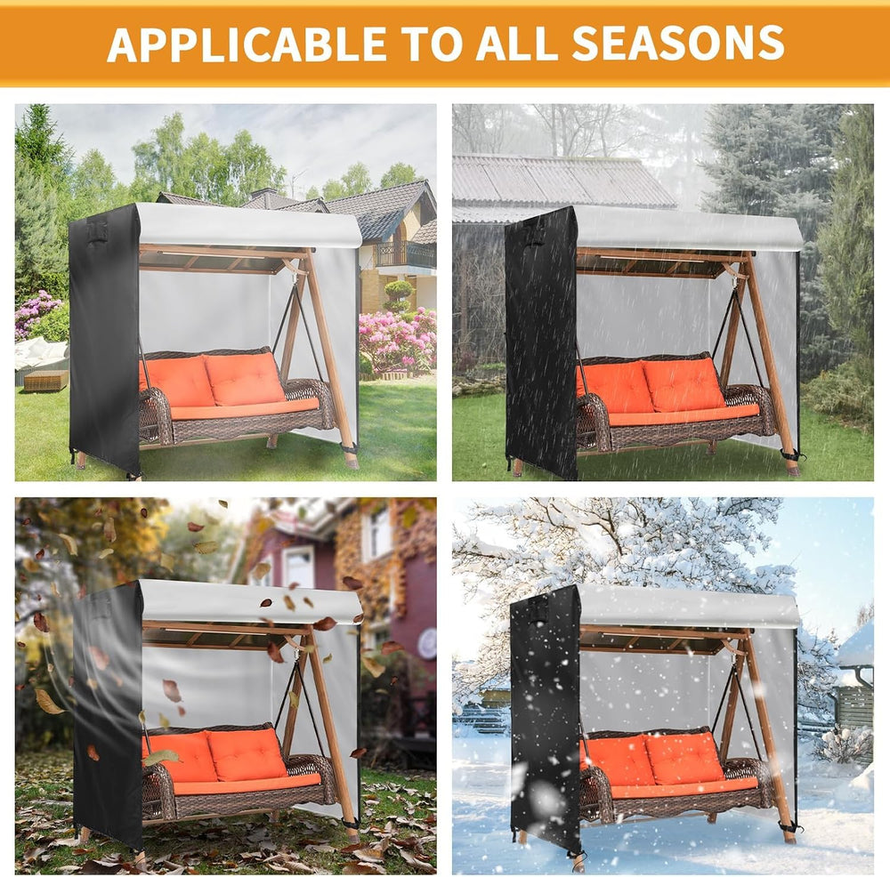 Kasla Swing Cover for Outdoor Swing with Canopy, 90" L×70" W×72&quo...