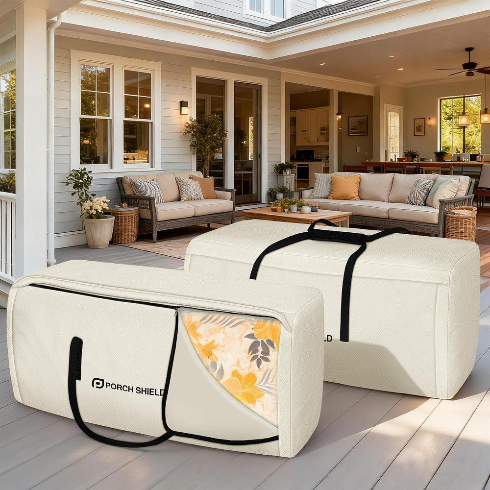 Porch Shield Outdoor Cushion Storage Bag 62" L x 20" W x 28" H...