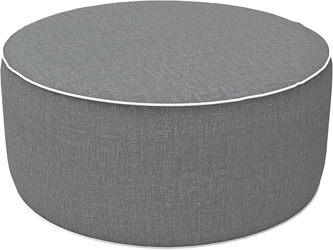 LVTXIII Outdoor/Indoor Inflatable Ottoman, 21"x21"x9" Patio Fo...