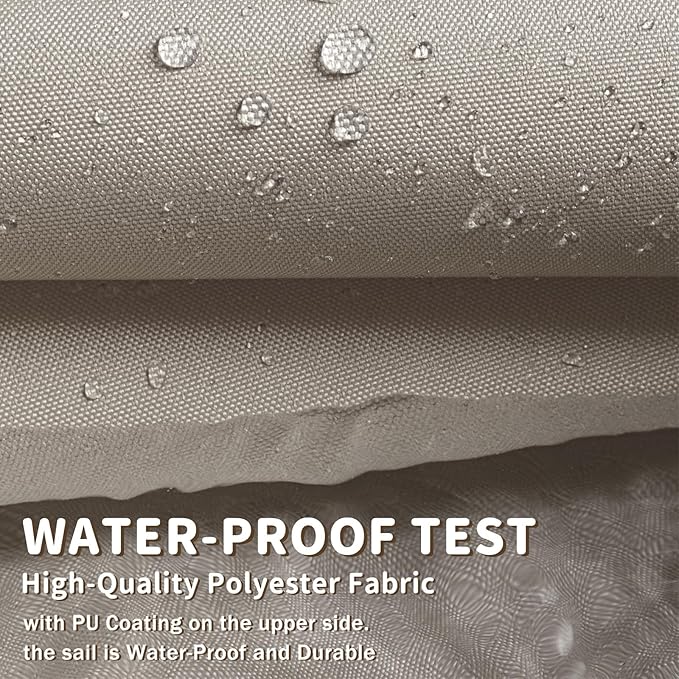 LOVE STORY Rectangle 4'x10' Waterproof Sun Shade Sail Canopy UV Block...