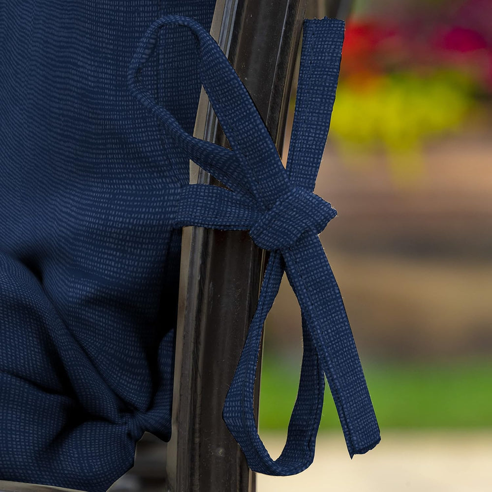 Arden Outdoor Dining Chair Cushion, 4-Pack, 20x44, Sapphire Blue