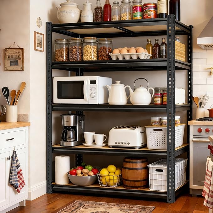 72" H Storage Shelves,Storage Shelves Heavy Duty,2400LBS Metal Shelving ...