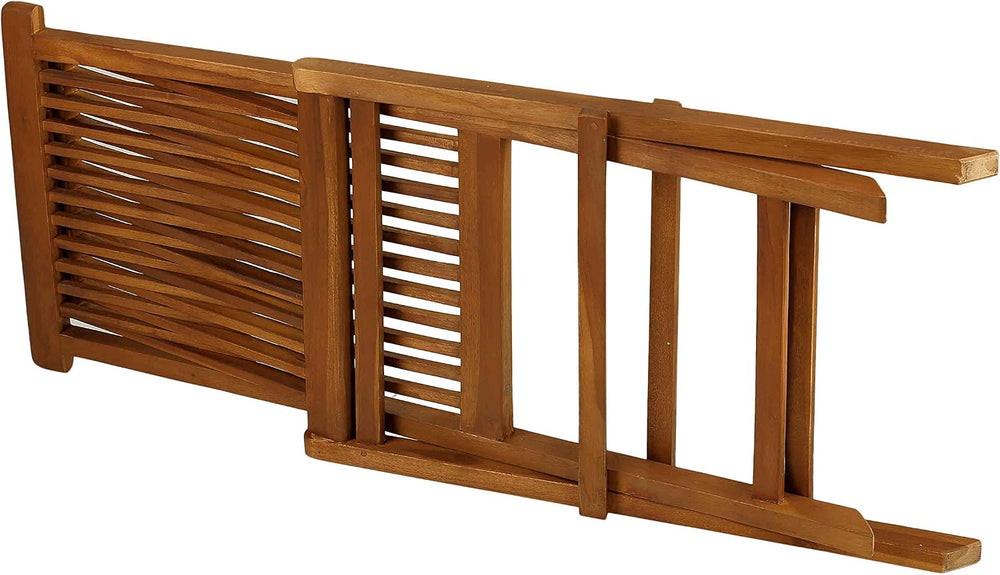 Vega Golden Teak Wood Outdoor Folding Chair (Set of 2)