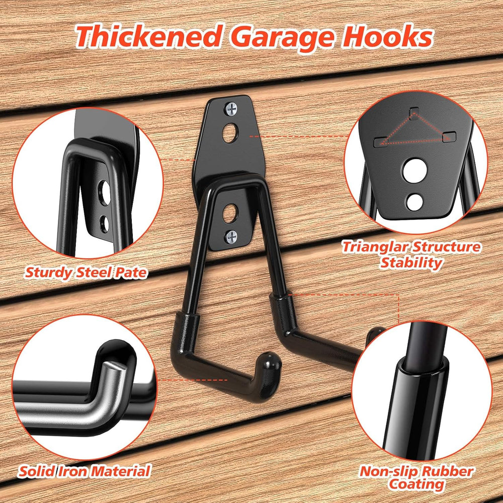 30-Pack Heavy Duty Garage Hooks for Storage & Hanging Items