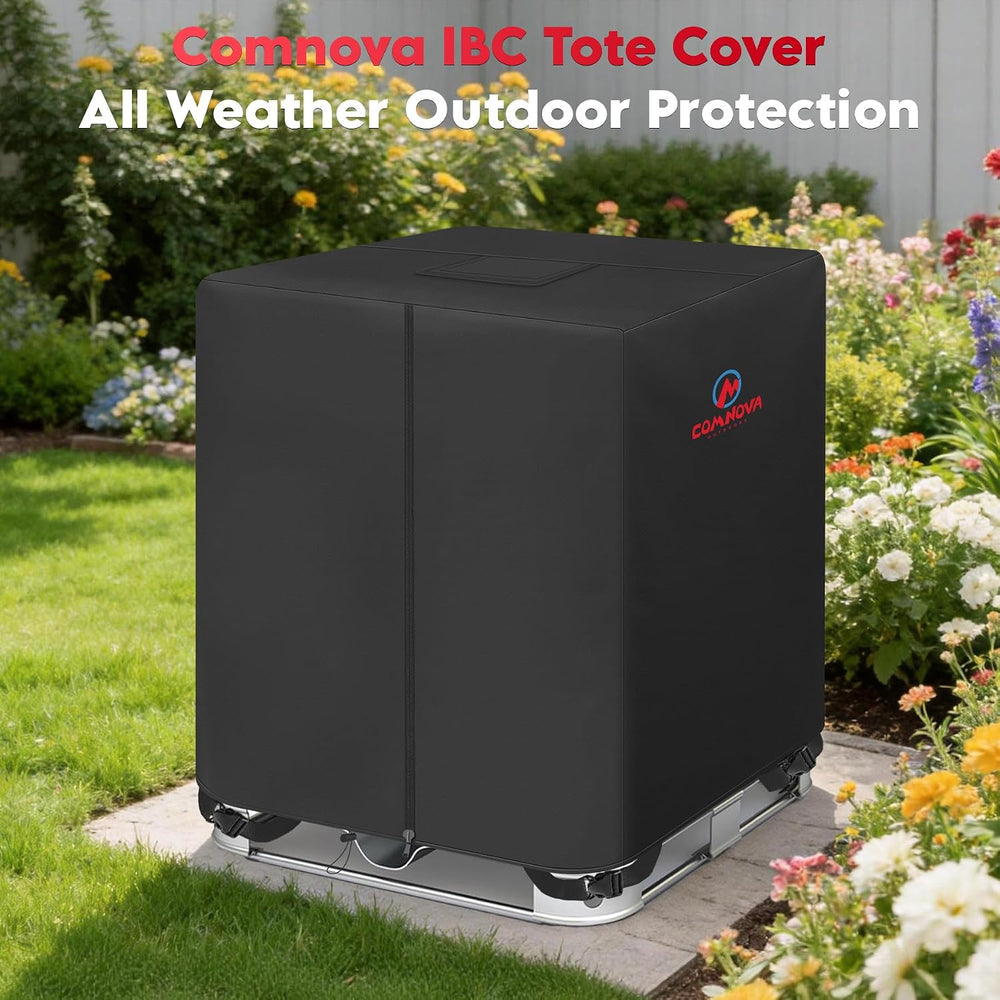 Comnova IBC Tote Cover 275 Gallon - 600D Water Tank Cover for IBC Container w...