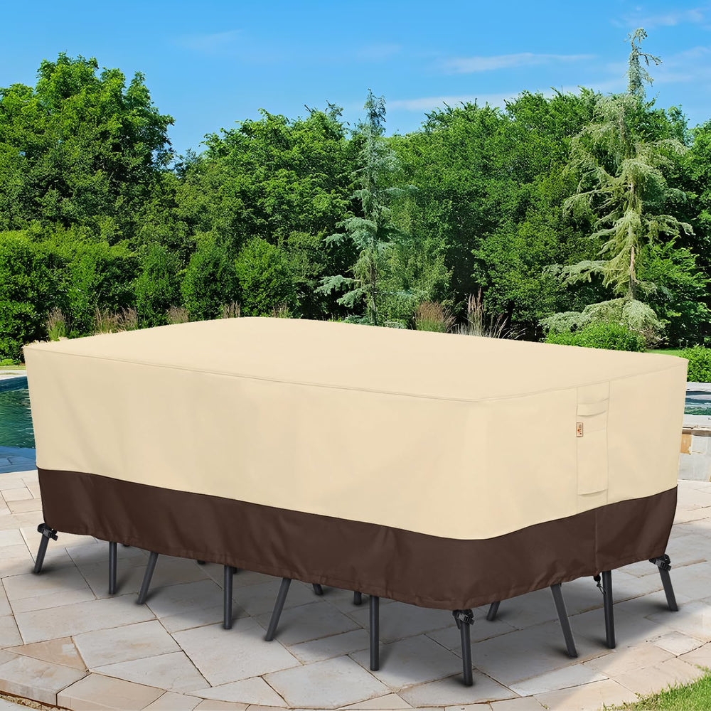 Patio Furniture Set Cover, 88''L x 62''W x 28''H, Bei...