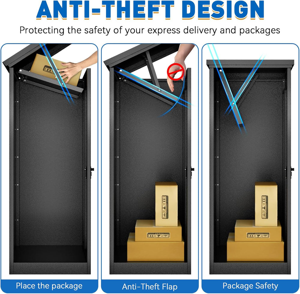 Package Delivery Boxes for Outside, Extra Large Parcel Drop Boxes with Secure...