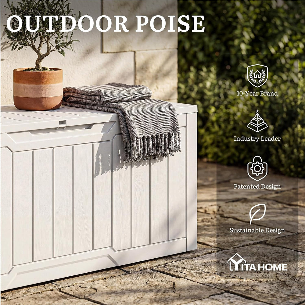 YITAHOME 100 Gallon Large Outdoor Deck Box