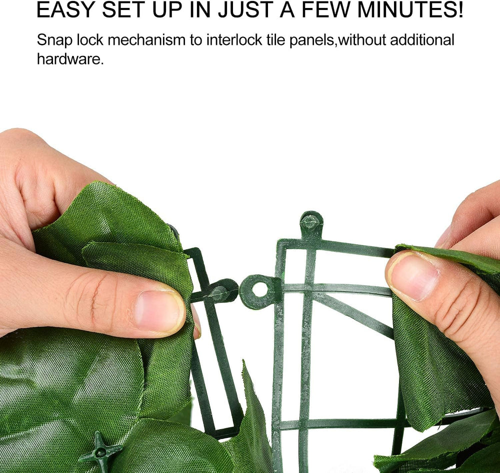 DearHouse Artificial Ivy Privacy Fence, 118x59in Artificial Hedges Fence and ...
