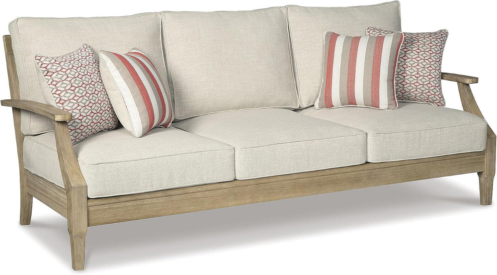 Signature Design by Ashley Clare View 1-Piece Eucalyptus Outdoor Sofa